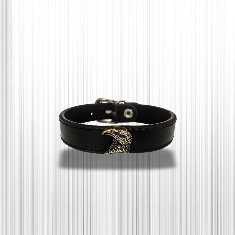 دستبند چرم وارک طرح عقاب مدل هوفر کد rb195